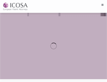 Tablet Screenshot of icosa-europe.com